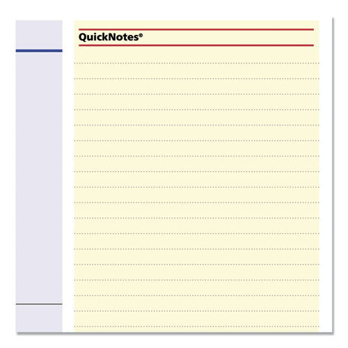 Quicknotes Mini Erasable Wall Planner, 16 X 12, White/blue/yellow Sheets, 12-month (jan To Dec): 2026