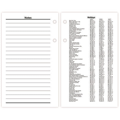 Financial Desk Calendar Refill, 3.5 X 6, White Sheets, 12-month (jan To Dec): 2026