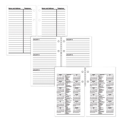 Financial Desk Calendar Refill, 3.5 X 6, White Sheets, 12-month (jan To Dec): 2026