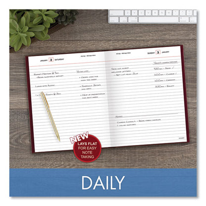 Standard Diary Daily Diary, 2026 Edition, Medium/college Rule, Red Cover, (200) 9.5 X 7.5 Sheets