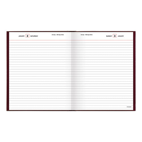 Standard Diary Daily Diary, 2026 Edition, Medium/college Rule, Red Cover, (200) 9.5 X 7.5 Sheets