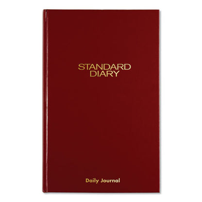Standard Diary Daily Journal, 2026 Edition, Wide/legal Rule, Red Cover, (210) 12 X 7.75 Sheets