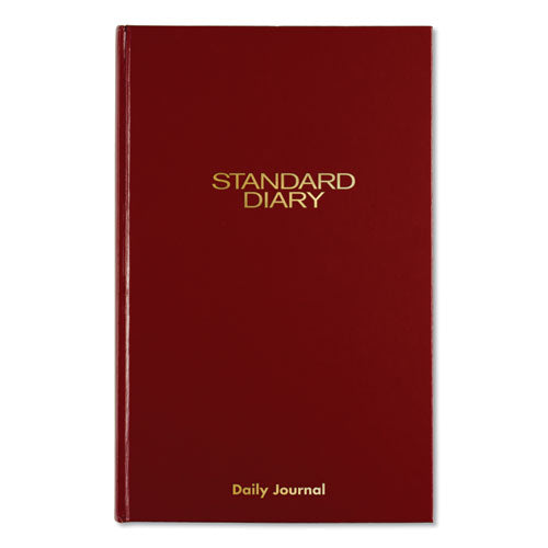Standard Diary Daily Journal, 2026 Edition, Wide/legal Rule, Red Cover, (210) 12 X 7.75 Sheets