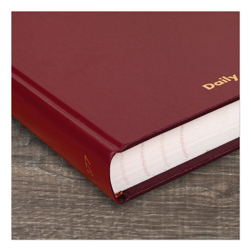 Standard Diary Daily Journal, 2026 Edition, Wide/legal Rule, Red Cover, (210) 12 X 7.75 Sheets
