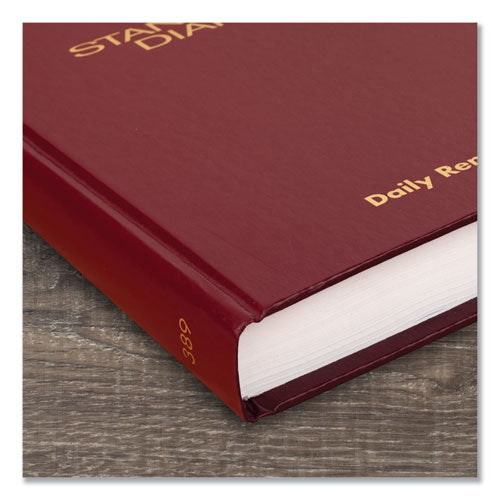 Standard Diary Daily Reminder Book, 2026 Edition, Medium/college Rule, Red Cover, (201) 8.25 X 5.75 Sheets