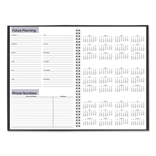 Dayminder Monthly Planner, Ruled Blocks, 12 X 8, Black Cover, 14-month: Dec 2025 To Jan 2027