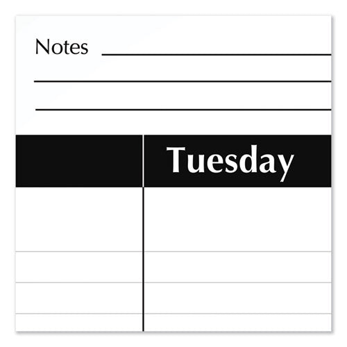 Academic Year Ruled Desk Pad, 21.75 X 17, White Sheets, Black Binding, Black Corners, 16-month: Sept 2025 To Dec 2026