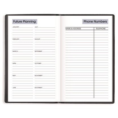 Dayminder Weekly Pocket Planner, 6 X 3.5, Black Cover, 12-month (jan To Dec): 2026