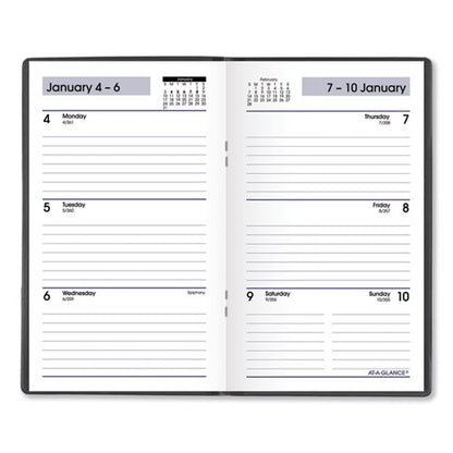 Dayminder Weekly Pocket Planner, 6 X 3.5, Black Cover, 12-month (jan To Dec): 2026