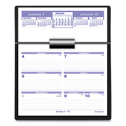 Flip-a-week Desk Calendar And Base, 7 X 5.5, White Sheets, 12-month (jan To Dec): 2026