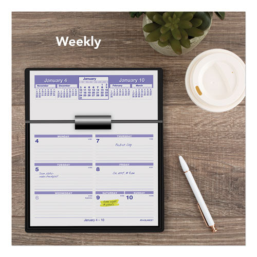 Flip-a-week Desk Calendar And Base, 7 X 5.5, White Sheets, 12-month (jan To Dec): 2026