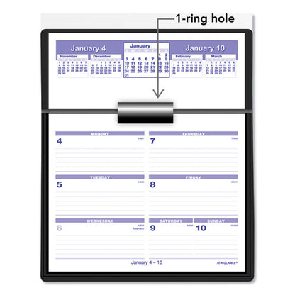 Flip-a-week Desk Calendar And Base, 7 X 5.5, White Sheets, 12-month (jan To Dec): 2026