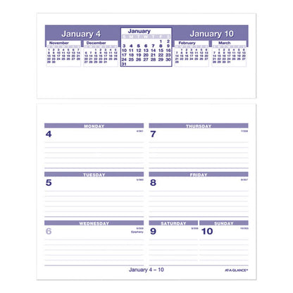 Flip-a-week Desk Calendar Refill, 7 X 6, White Sheets, 12-month (jan To Dec): 2026