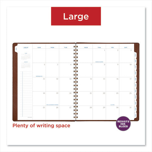 Signature Collection Academic Weekly/monthly Planners, 11.5 X 8, Distressed Brown Cover, 13-month: July 2025 To July 2026