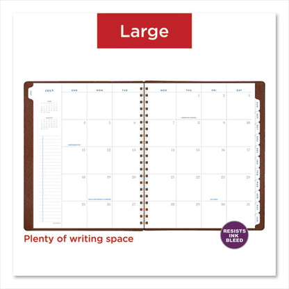 Signature Collection Academic Weekly/monthly Planners, 11.5 X 8, Distressed Brown Cover, 13-month: July 2025 To July 2026