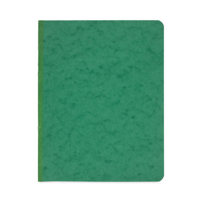 Pressboard Report Cover With Tyvek Reinforced Hinge, Two-piece Prong Fastener, 3" Capacity, 8.5 X 11, Dark Green/dark Green