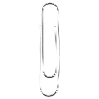 Premium Heavy-gauge Wire Paper Clips, Jumbo, Smooth, Silver, 100 Clips/box, 10 Boxes/pack