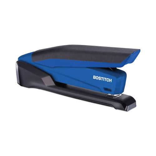 Inpower One-finger 3-in-1 Desktop Stapler, 20-sheet Capacity, Blue/black