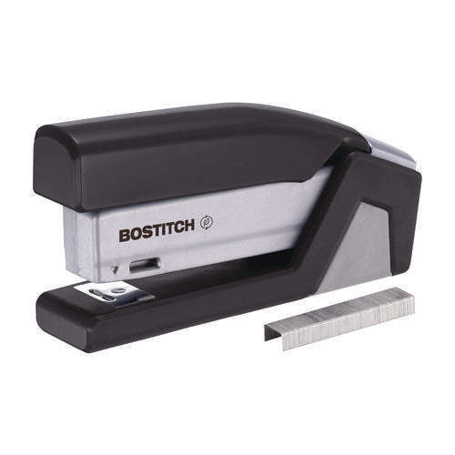 Injoy One-finger 3-in-1 Eco-friendly Compact Stapler, 25-sheet Capacity, Black