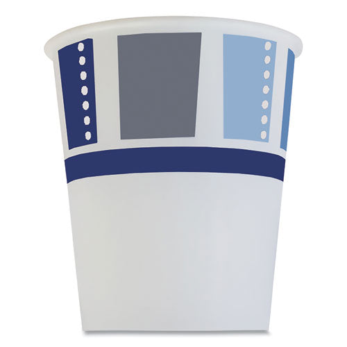 Heavy Duty Cold Cups, 3 Oz, Paper, Modernware Design, 2,400/carton