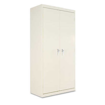 Assembled 72" High Heavy-duty Welded Storage Cabinet, Four Adjustable Shelves, 36w X 18d, Putty