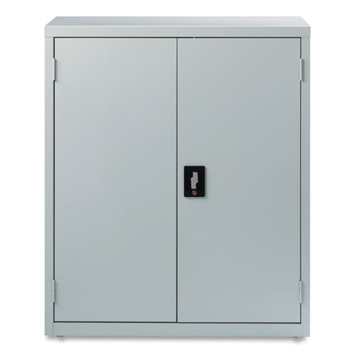 Economy Assembled Storage Cabinets, 3 Shelves, 36" X 18" X 42", Light Gray