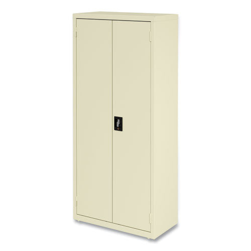 Economy Assembled Storage Cabinets, 4 Shelves, 30" X 15" X 66", Putty