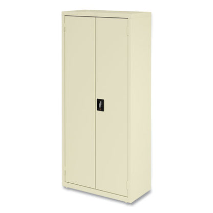 Economy Assembled Storage Cabinets, 4 Shelves, 30" X 15" X 66", Putty