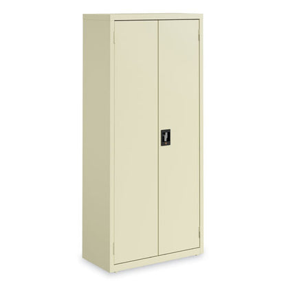 Economy Assembled Storage Cabinets, 4 Shelves, 30" X 15" X 66", Putty