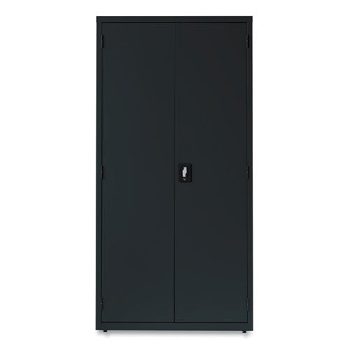 Economy Assembled Storage Cabinets, 5 Shelves, 36" X 18" X 72", Black