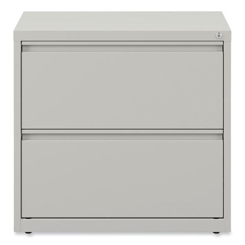 Lateral File, 2 Legal/letter-size File Drawers, Light Gray, 30" X 18.63" X 28"