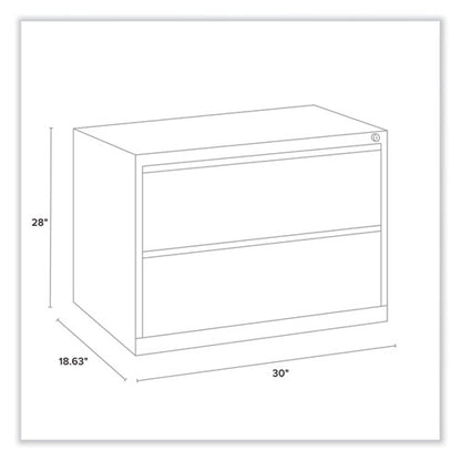 Lateral File, 2 Legal/letter-size File Drawers, Putty, 30" X 18.63" X 28"