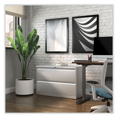Lateral File, 2 Legal/letter-size File Drawers, Light Gray, 42" X 18.63" X 28"