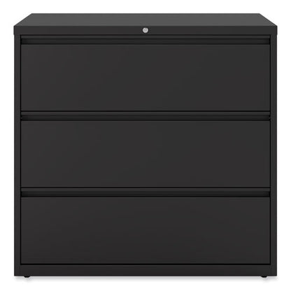 Lateral File, 3 Legal/letter/a4/a5-size File Drawers, Black, 42" X 18.63" X 40.25"