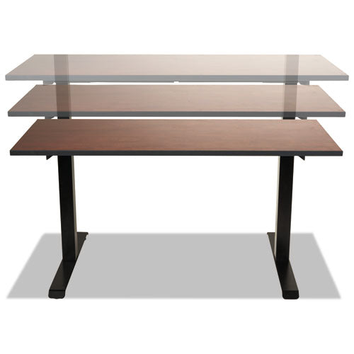 Alera Adaptivergo Sit-stand Two-stage Electric Height-adjustable Table Base, 48.06" X 24.35" X 27.5" To 47.2", Black