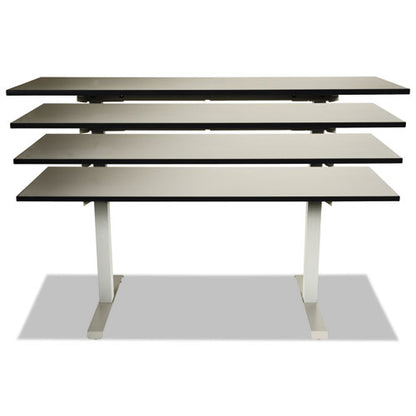 Alera Adaptivergo Sit-stand Two-stage Electric Height-adjustable Table Base, 48.06" X 24.35" X 27.5" To 47.2", Gray