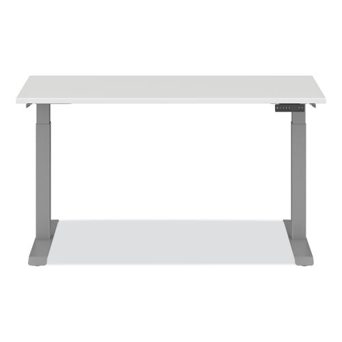 Alera Adaptivergo Sit-stand Three-stage Electric Height-adjustable Table With Memory Controls, 60" X 24" X 30" To 49", White