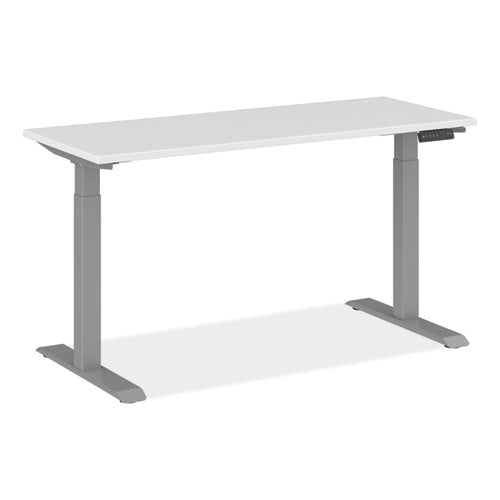 Alera Adaptivergo Sit-stand Three-stage Electric Height-adjustable Table With Memory Controls, 60" X 24" X 30" To 49", White