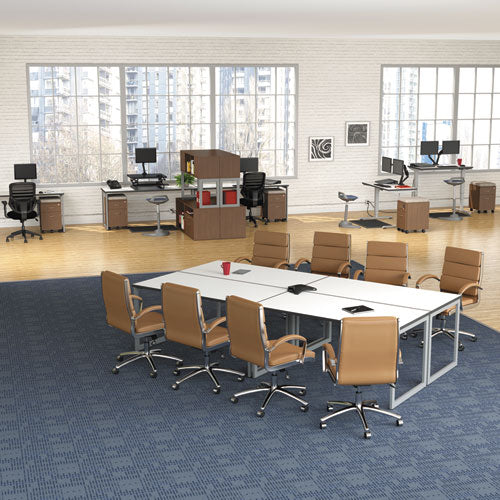 Alera Adaptivergo Sit-stand 3-stage Electric Height-adjustable Table Base W/memory Control, 48.06 X 24.35 X 25 To 50.7, Gray