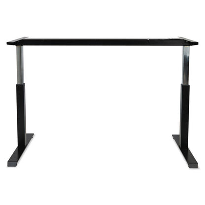 Alera Adaptivergo Sit-stand Pneumatic Height-adjustable Table Base, 59.06" X 28.35" X 26.18" To 39.57", Black