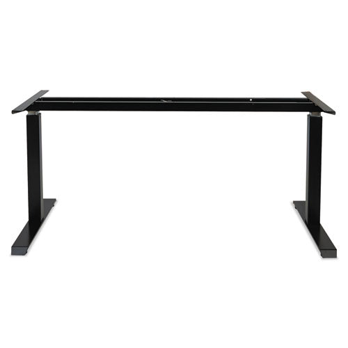 Alera Adaptivergo Sit-stand Pneumatic Height-adjustable Table Base, 59.06" X 28.35" X 26.18" To 39.57", Black