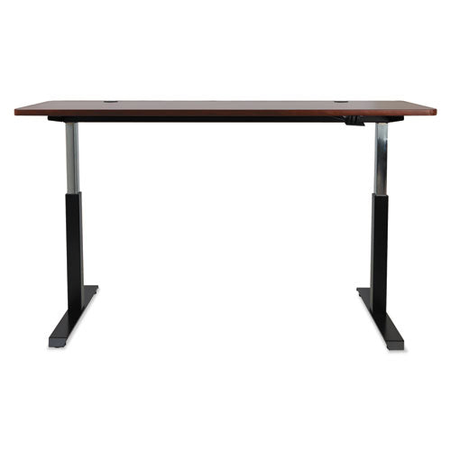Alera Adaptivergo Sit-stand Pneumatic Height-adjustable Table Base, 59.06" X 28.35" X 26.18" To 39.57", Black