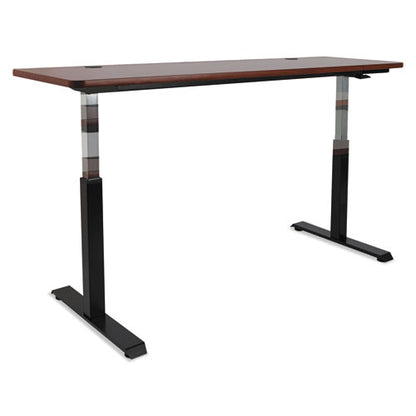 Alera Adaptivergo Sit-stand Pneumatic Height-adjustable Table Base, 59.06" X 28.35" X 26.18" To 39.57", Black
