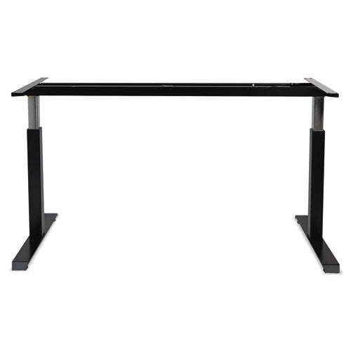 Alera Adaptivergo Sit-stand Pneumatic Height-adjustable Table Base, 59.06" X 28.35" X 26.18" To 39.57", Black
