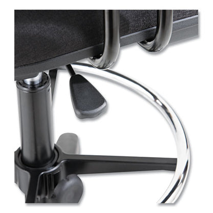Alera Interval Series Swivel Task Stool, Supports Up To 275 Lb, 23.93" To 34.53" Seat Height, Black Fabric