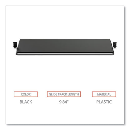 Alera Adaptivergo Clamp-on Keyboard Tray, 30.7" X 13", Black