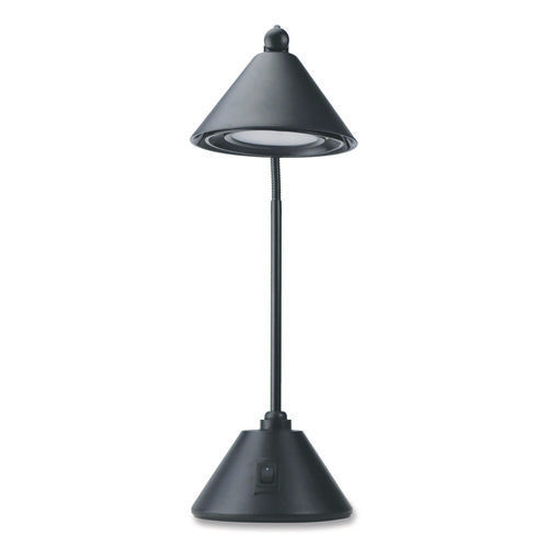 Led Task Lamp, 5.38w X 9.88d X 17h, Black