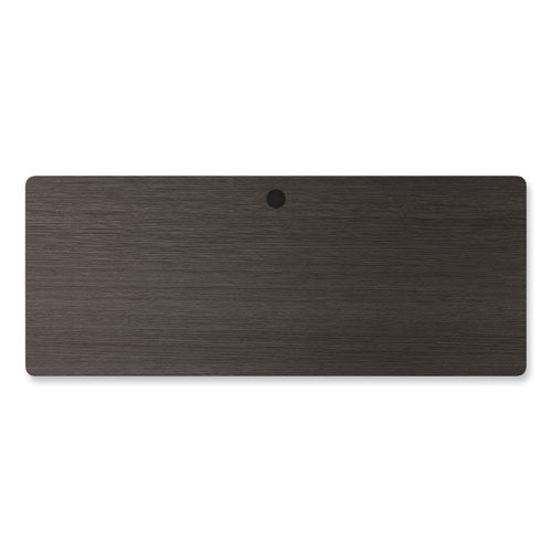 Alera Modern Teacher Series Pedestal Desk, Left-side Pedestal: Box/box/file, 60" X 24" X 28.75", Charcoal Woodgrain/gray