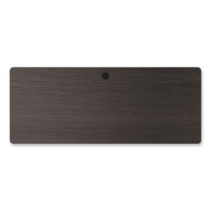 Alera Modern Teacher Series Pedestal Desk, Left-side Pedestal: Box/box/file, 60" X 24" X 28.75", Charcoal Woodgrain/gray