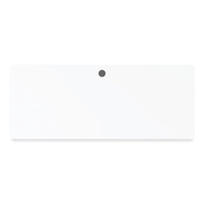 Alera Modern Teacher Series Pedestal Desk, Left-side Pedestal: Box/box/file, 60" X 24" X 28.75", White/silver